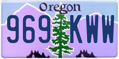 OR license plate 969KWW