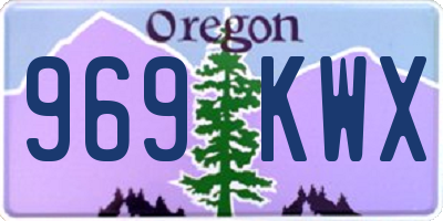 OR license plate 969KWX