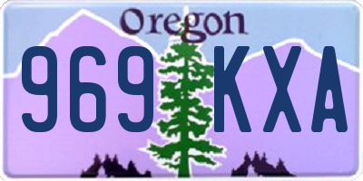 OR license plate 969KXA
