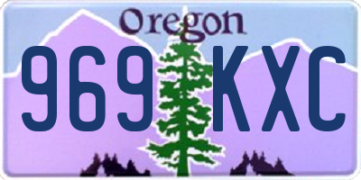 OR license plate 969KXC