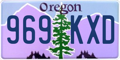 OR license plate 969KXD