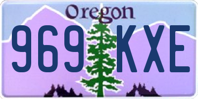 OR license plate 969KXE