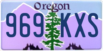 OR license plate 969KXS