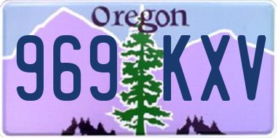 OR license plate 969KXV