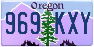 OR license plate 969KXY