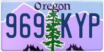 OR license plate 969KYP