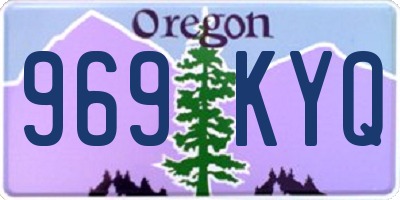 OR license plate 969KYQ