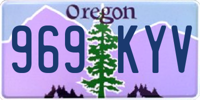 OR license plate 969KYV