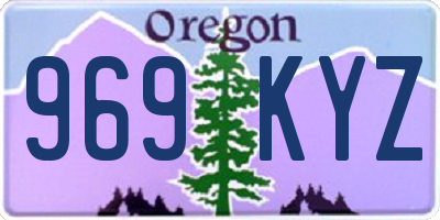 OR license plate 969KYZ