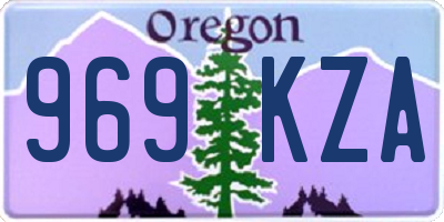 OR license plate 969KZA