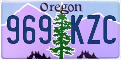 OR license plate 969KZC