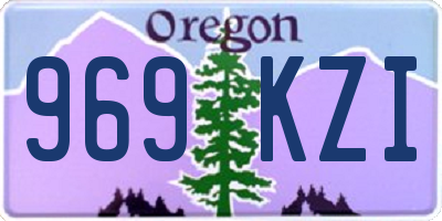 OR license plate 969KZI