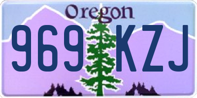 OR license plate 969KZJ