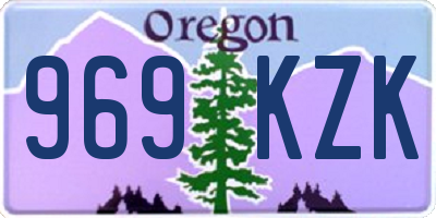 OR license plate 969KZK