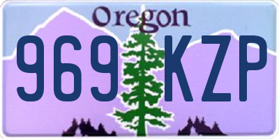 OR license plate 969KZP