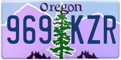 OR license plate 969KZR