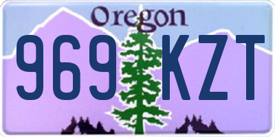 OR license plate 969KZT