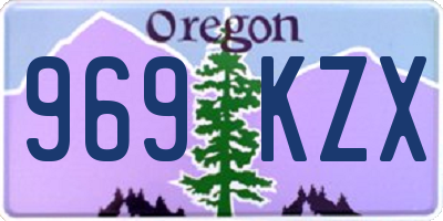 OR license plate 969KZX