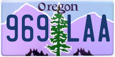 OR license plate 969LAA