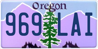 OR license plate 969LAI