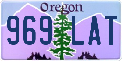 OR license plate 969LAT