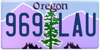 OR license plate 969LAU