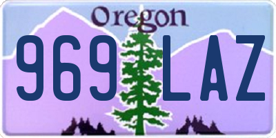 OR license plate 969LAZ