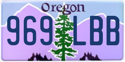 OR license plate 969LBB