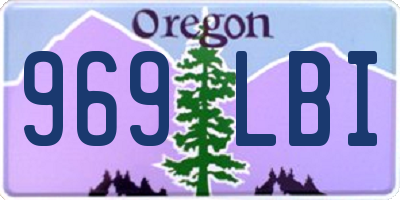 OR license plate 969LBI