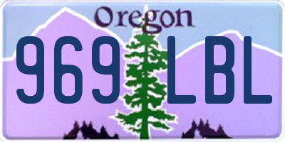 OR license plate 969LBL