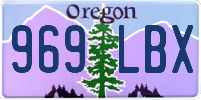 OR license plate 969LBX
