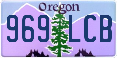 OR license plate 969LCB