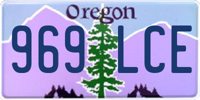 OR license plate 969LCE