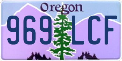 OR license plate 969LCF
