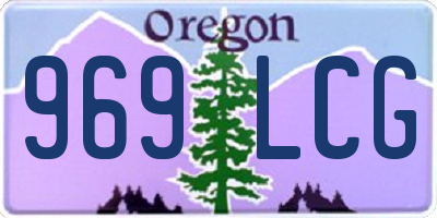 OR license plate 969LCG