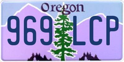 OR license plate 969LCP