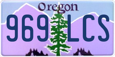 OR license plate 969LCS