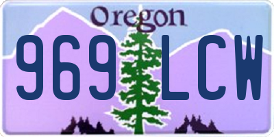 OR license plate 969LCW