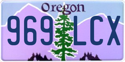 OR license plate 969LCX