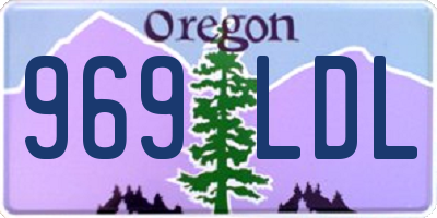OR license plate 969LDL
