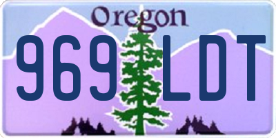 OR license plate 969LDT