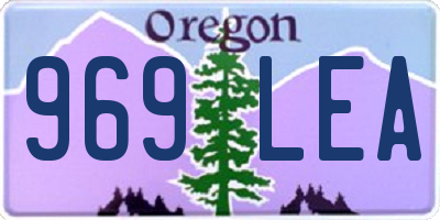 OR license plate 969LEA