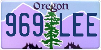 OR license plate 969LEE