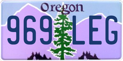 OR license plate 969LEG