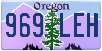 OR license plate 969LEH