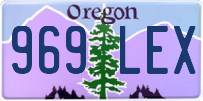 OR license plate 969LEX