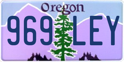 OR license plate 969LEY