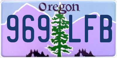 OR license plate 969LFB