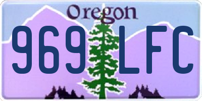 OR license plate 969LFC
