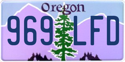 OR license plate 969LFD